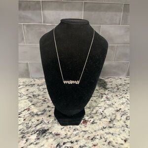 Silver Mama Necklace- EUC